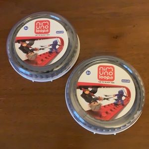 SET OF 2 gray NIMUNO LOOPS toy block tape for leg0s building blocks